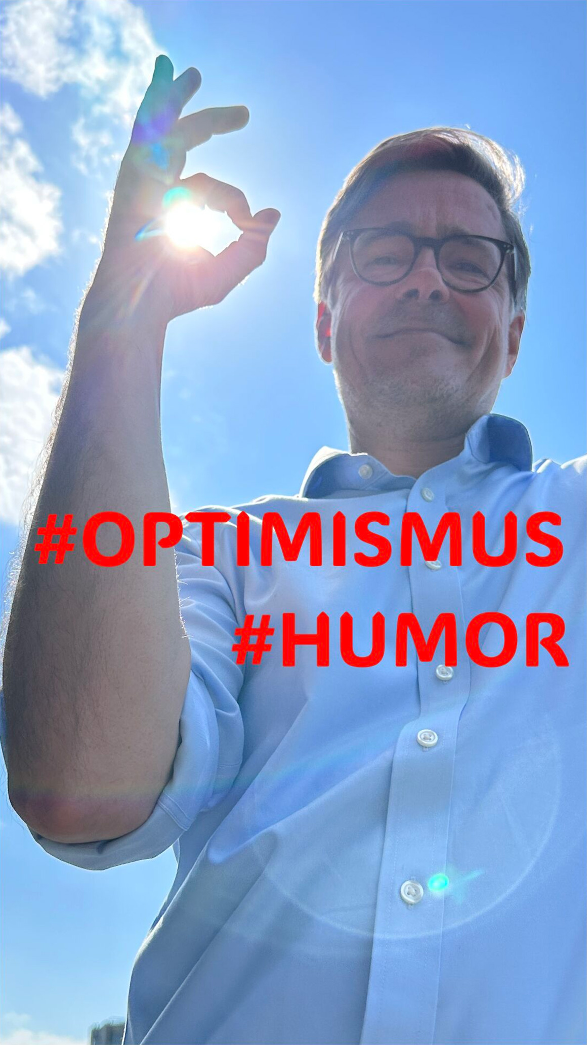 Optimismus und Humor