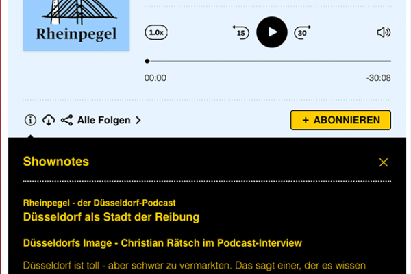 RP Düsseldorf als Stadt der Reibung